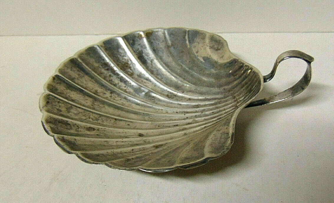 Vintage Sterling Silver Clam Shell Tray Footed With Handle 5.72 oz 0.925 Silver Vintage Sterling Silver Clam Shell Tray Footed With Handle 5.72 oz 0.925 Silver