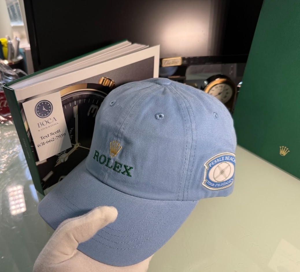 *** Rolex New Light Blue Pebble Beach Concours d’Elegance Rolex golf Hat ** *** Rolex New Light Blue Pebble Beach Concours d’Elegance Rolex golf Hat **