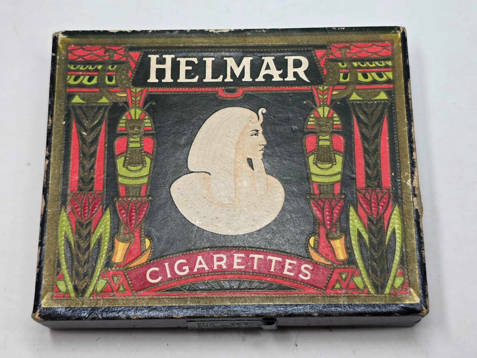 Antique Helmar Cigarettes Empty Box Egyptian Turkish Tobacco Schinasi 1910s Antique Helmar Cigarettes Empty Box Egyptian Turkish Tobacco Schinasi 1910s