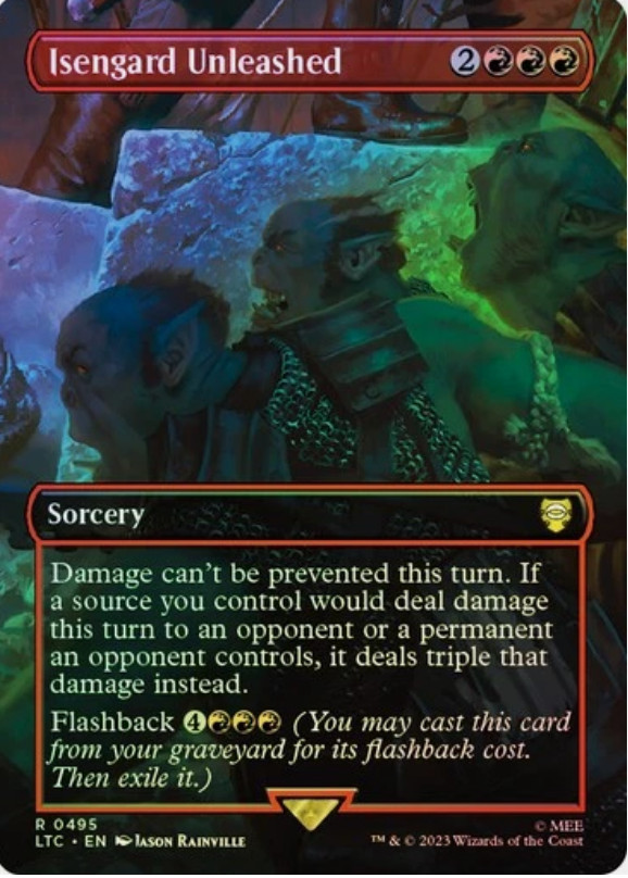 FOIL Isengard Unleashed - Lord of the RINGS - English (Near-Mint+) Extra