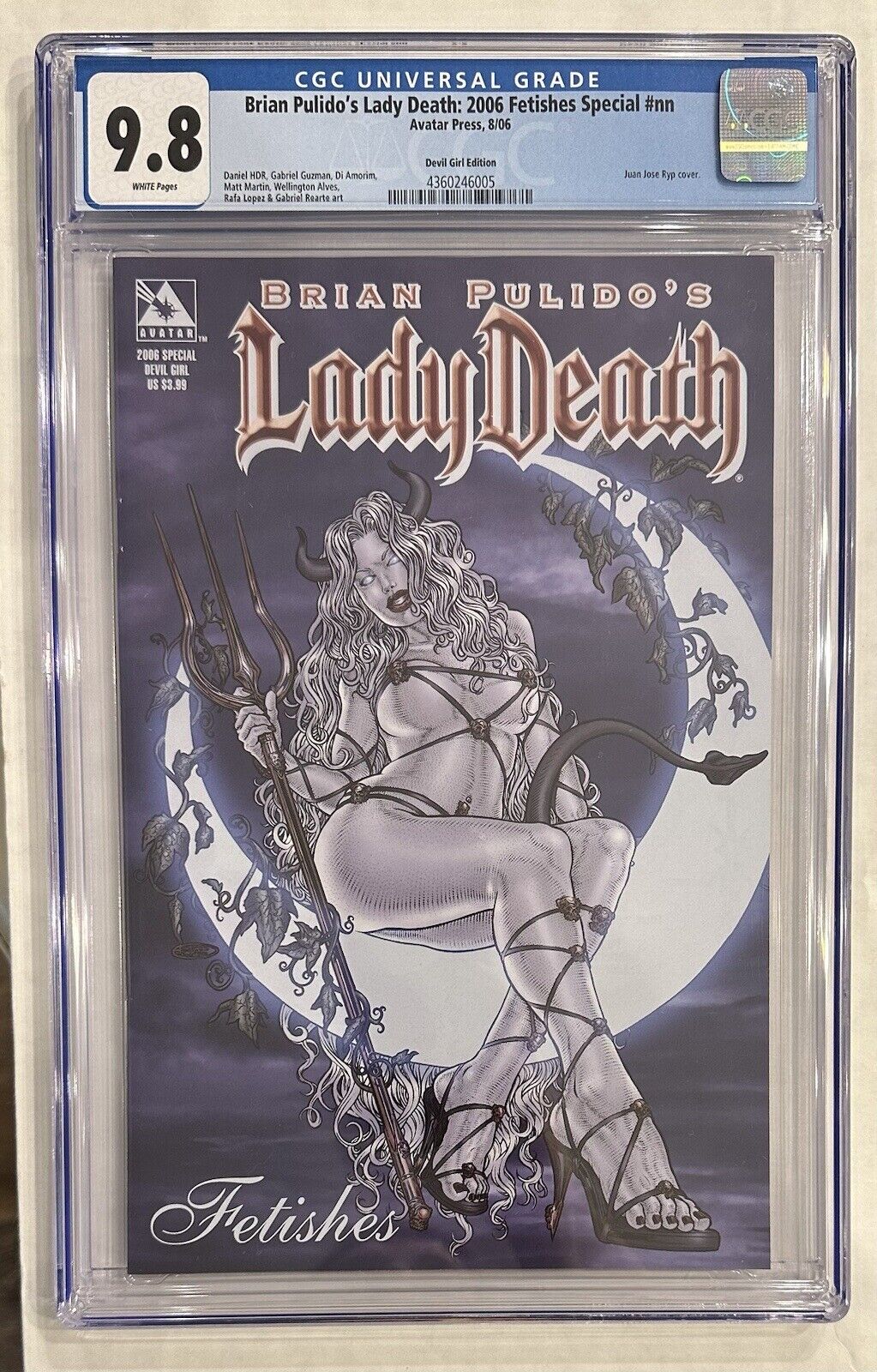 Brian Pulido’s Lady Death: 2006 Fetishes Special #nn CGC 9.8 POP 3 VERY RARE VAR