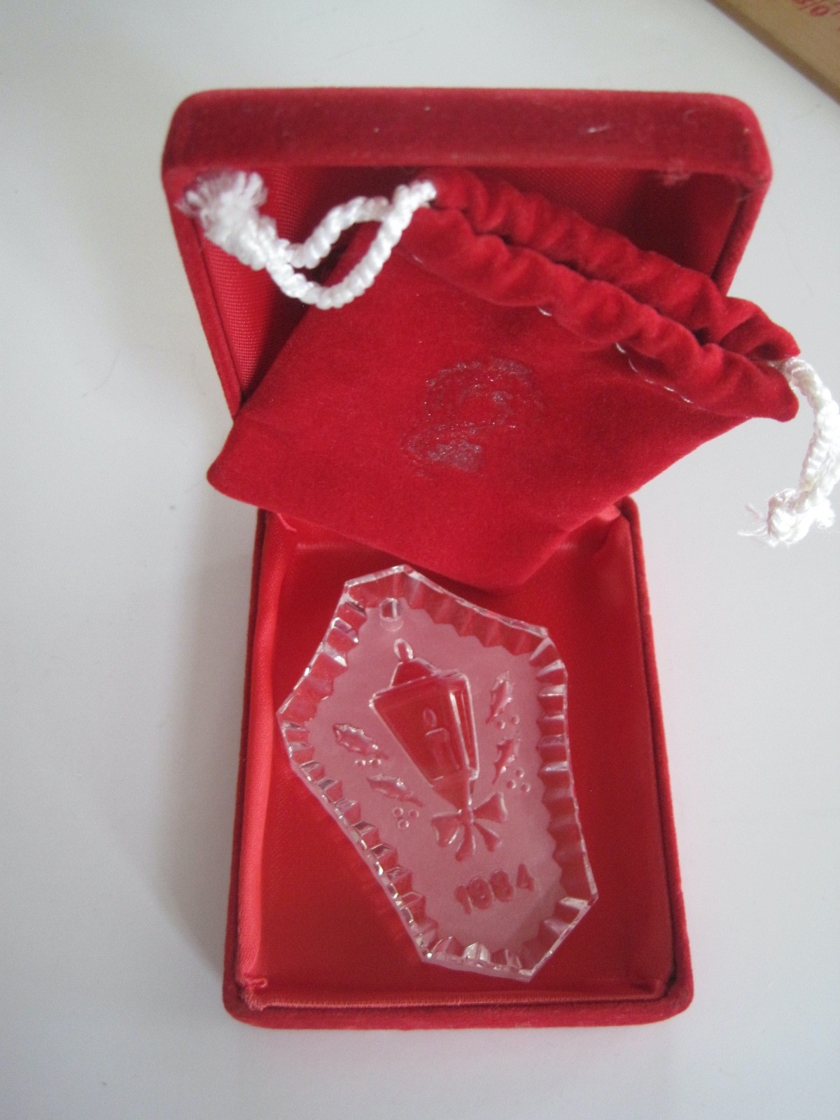 Waterford Ornament W/ Bag & Box Lantern 1984 Waterford Ornament W/ Bag & Box Lantern 1984