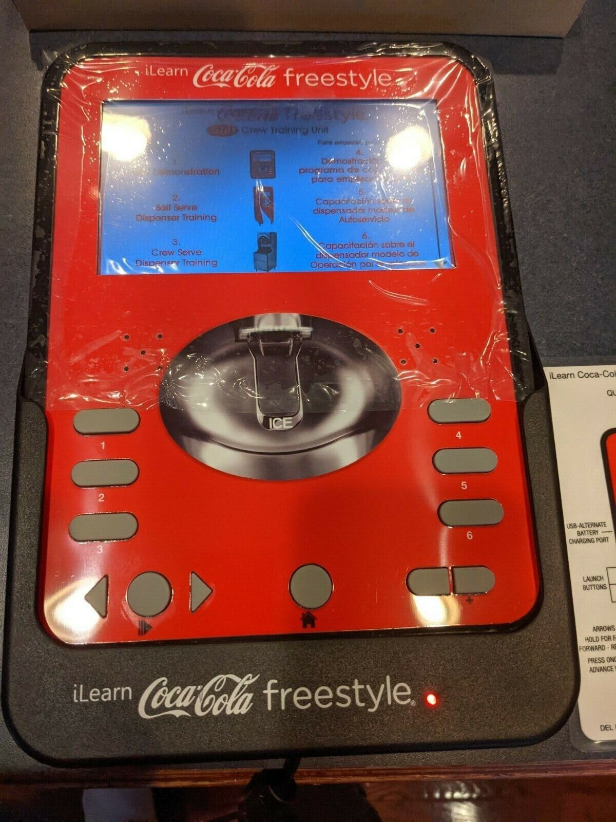 Coke Coca -Cola Freestyle Crew Training Unit I-Learn Interactive Tablet Complete
