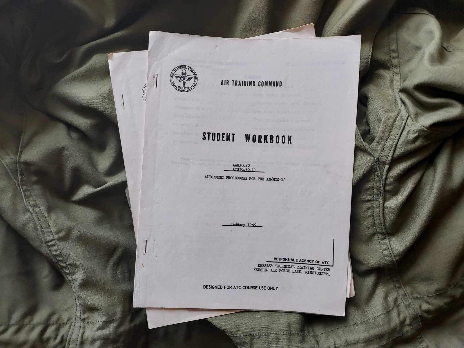 Vtg 1960s Viet-Nam US ATC Air Force Technical Student Workbook & Study Guide Vtg 1960s Viet-Nam US ATC Air Force Technical Student Workbook & Study Guide