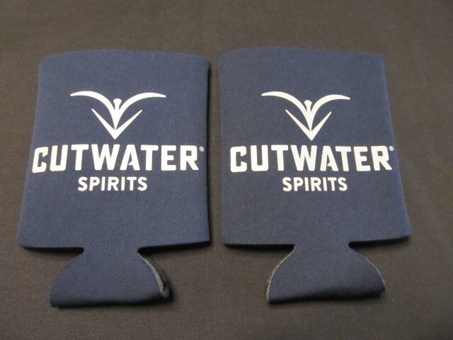 (2) Cutwater Spirits Can Koozie - Cutwater Spirits Drink Can Holder Koozies -NEW