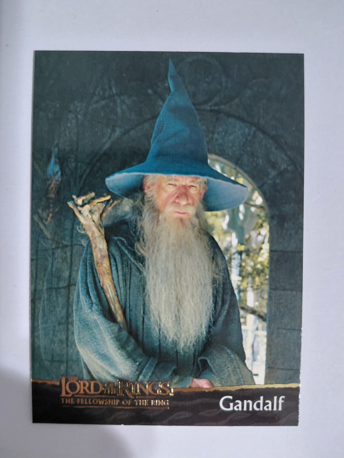 2001 Topps Gandalf #2 LOTR Fellowship of the Ring First Appearance Card 2001 Topps Gandalf #2 LOTR Fellowship of the Ring First Appearance Card