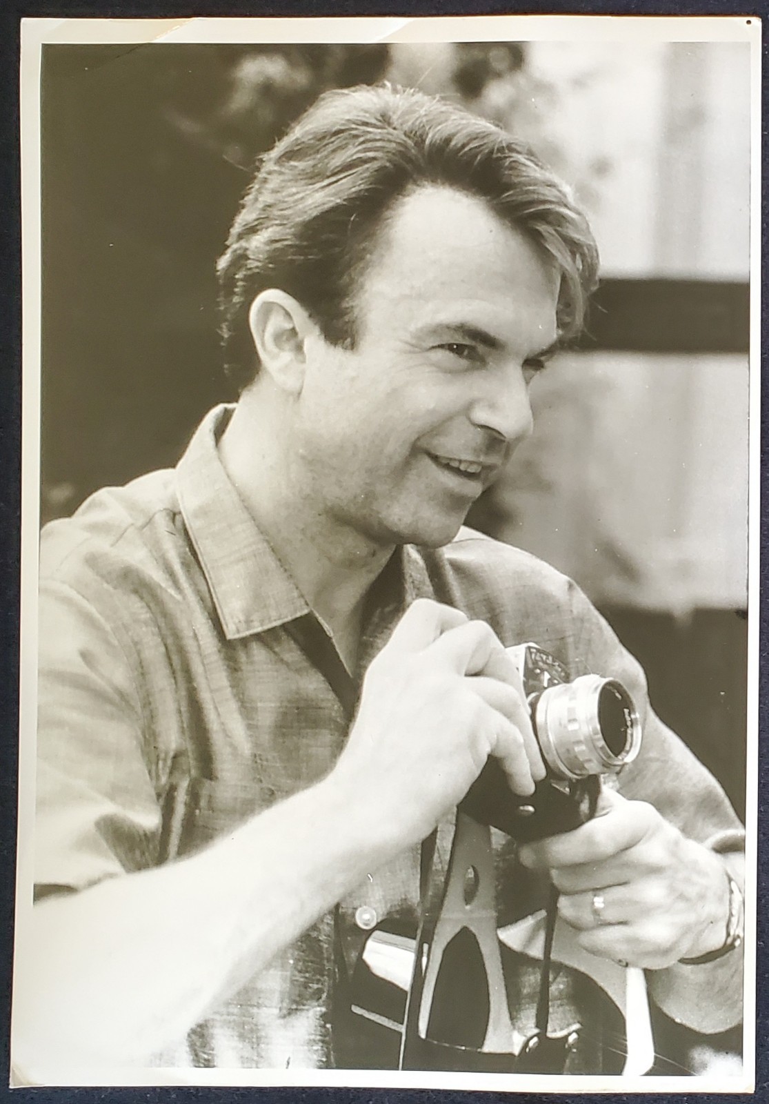 1993 Sam Neill Family Pictures ABC AP Hollywood 8x11 Press Photograph 1993 Sam Neill Family Pictures ABC AP Hollywood 8x11 Press Photograph