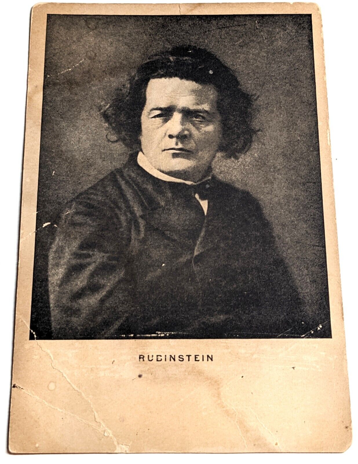 Postcard Vintage Antonio Rubinstein Portrait Musicians Pianist Composer A-005