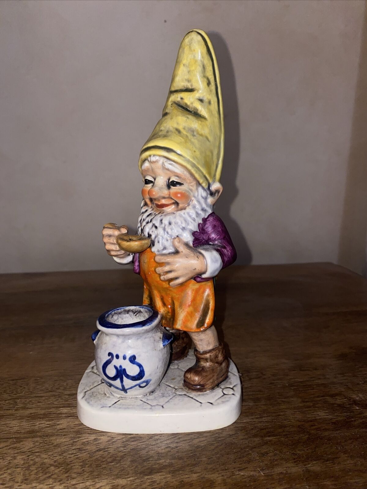 Goebel Co-Boy Gnome Figurine Vintage Sam The Gourmet Chef  Vintage Flawed