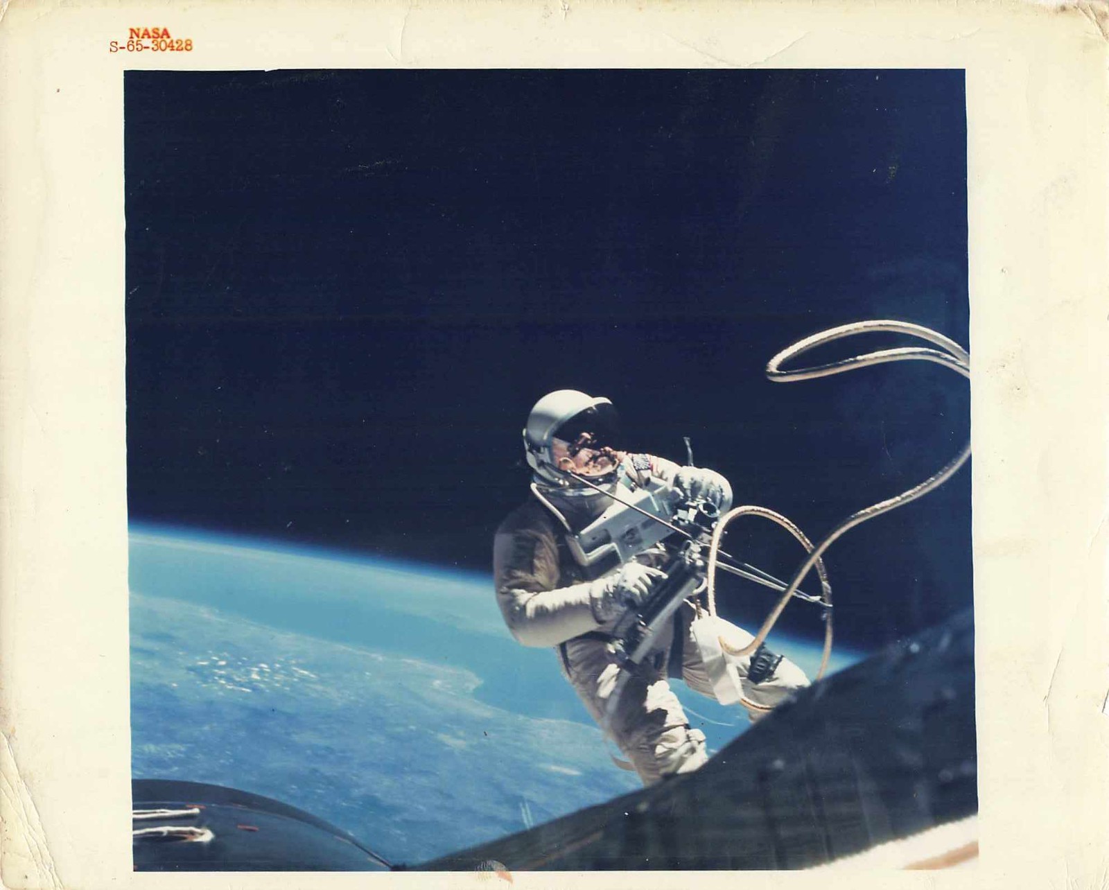 1965 NASA Gemini 4 Ed White First American Spacewalk Red Number Photo 1965 NASA Gemini 4 Ed White First American Spacewalk Red Number Photo
