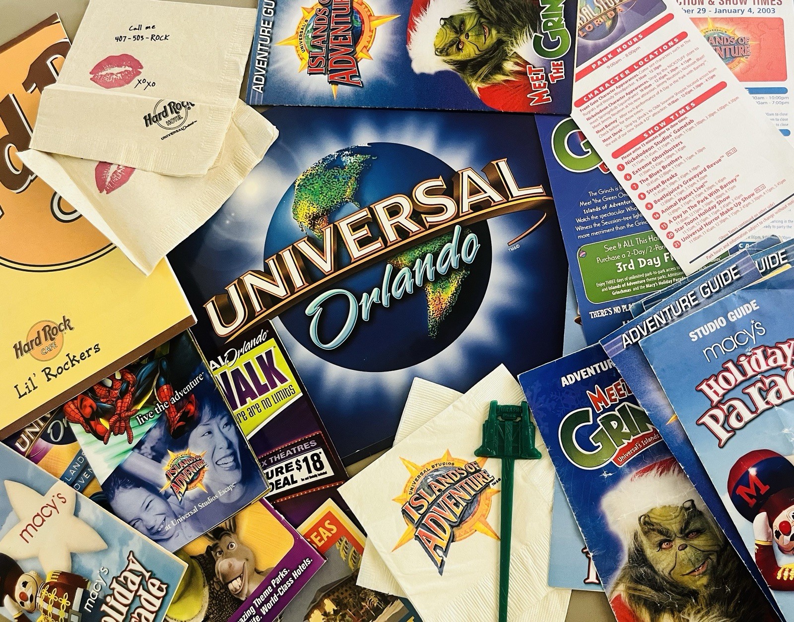 Vintage Universal Orlando & Islands Adventure Park Guide Map Brochure Info Vintage Universal Orlando & Islands Adventure Park Guide Map Brochure Info