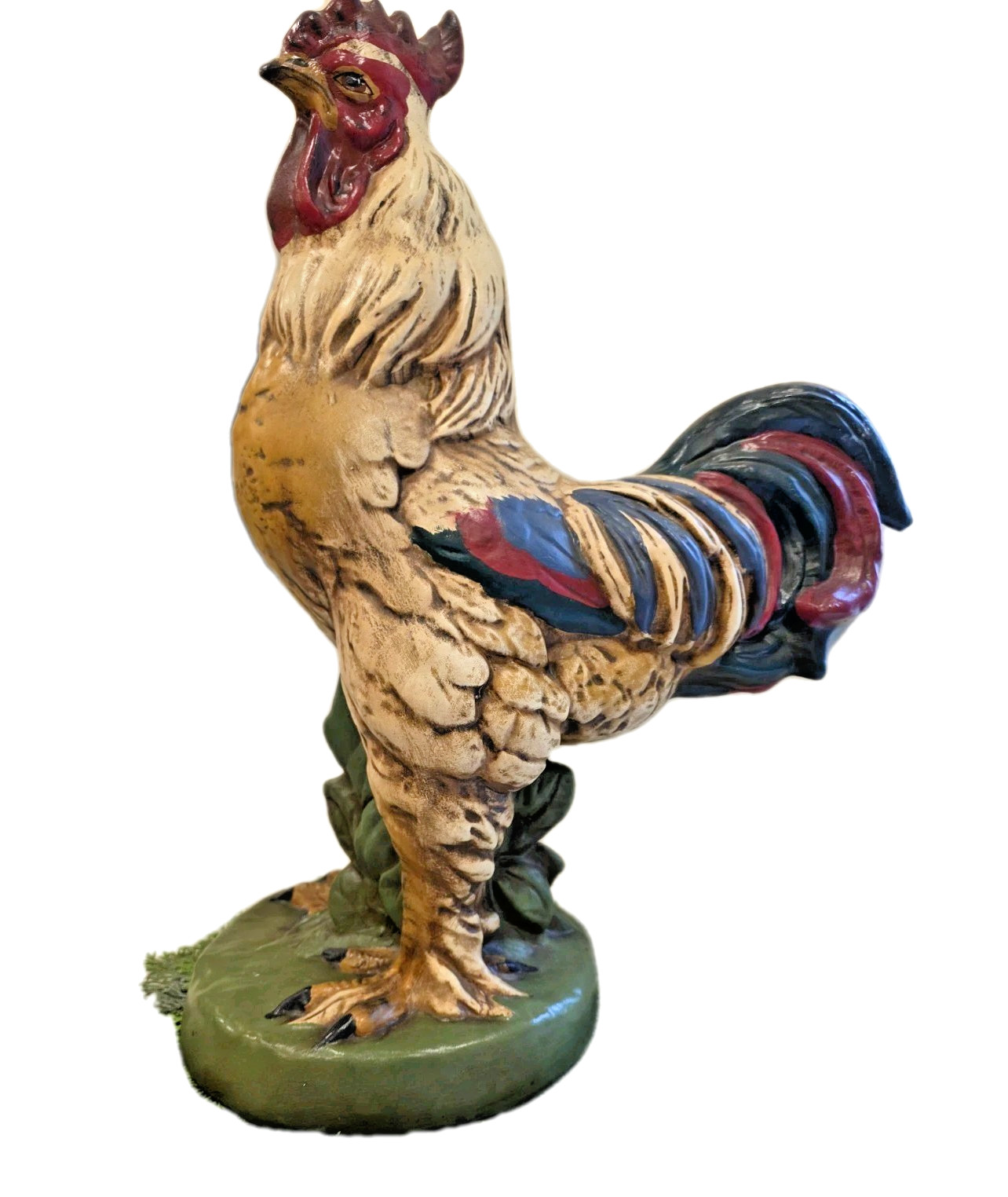 Spectacular Large 25" Hand Painted Ceramic Rooster 🐓  Perfect Cond.JUST REDUCED