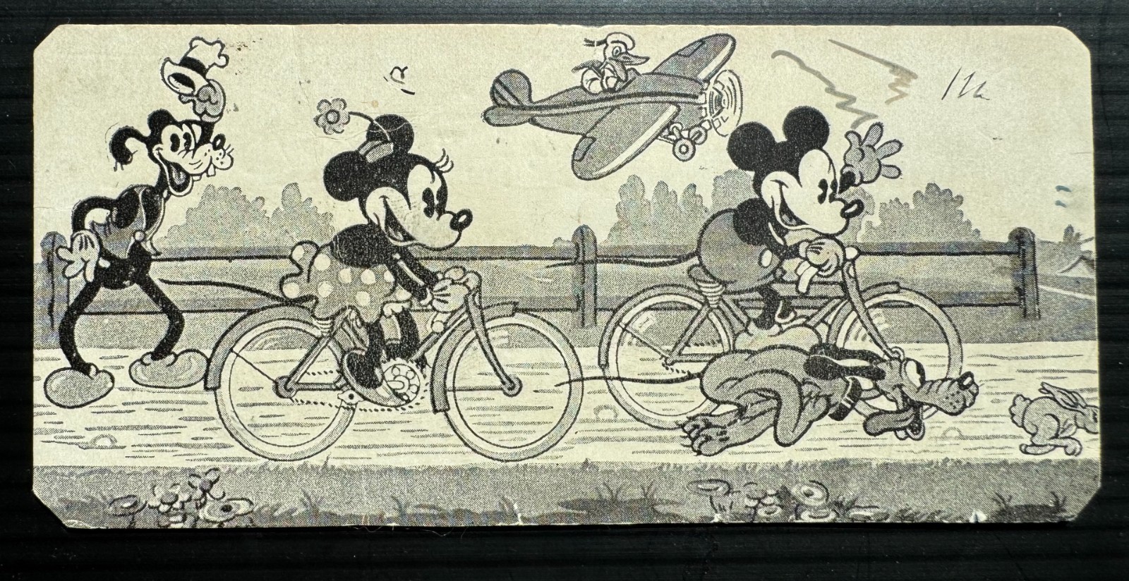 RARE ORIGINAL 1930'S WALT DISNEY MICKEY MOUSE AND MINNIE ADVERTISING INK BLOTTER RARE ORIGINAL 1930'S WALT DISNEY MICKEY MOUSE AND MINNIE ADVERTISING INK BLOTTER