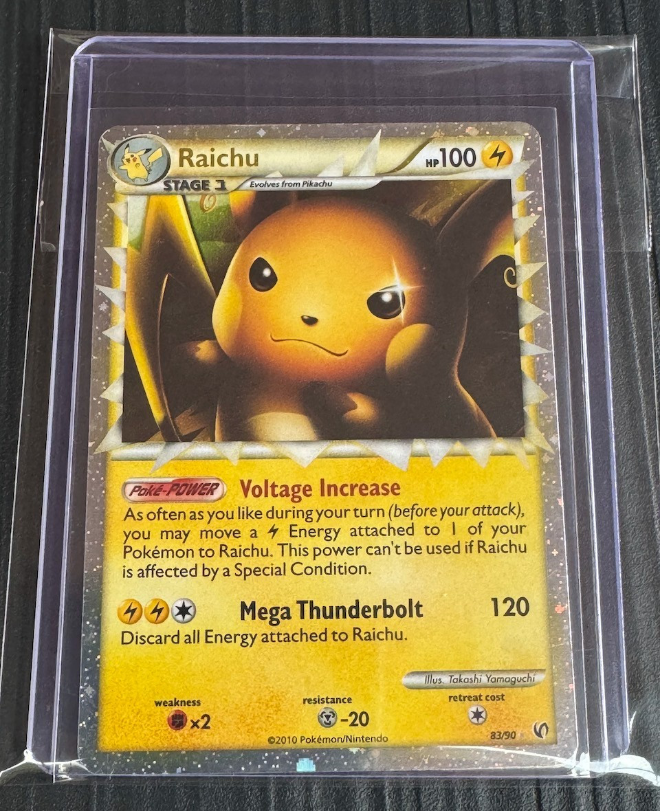 Pokemon Raichu Prime 83/90 HS Undaunted Holo Rare 2010 English TCG Pokemon Raichu Prime 83/90 HS Undaunted Holo Rare 2010 English TCG