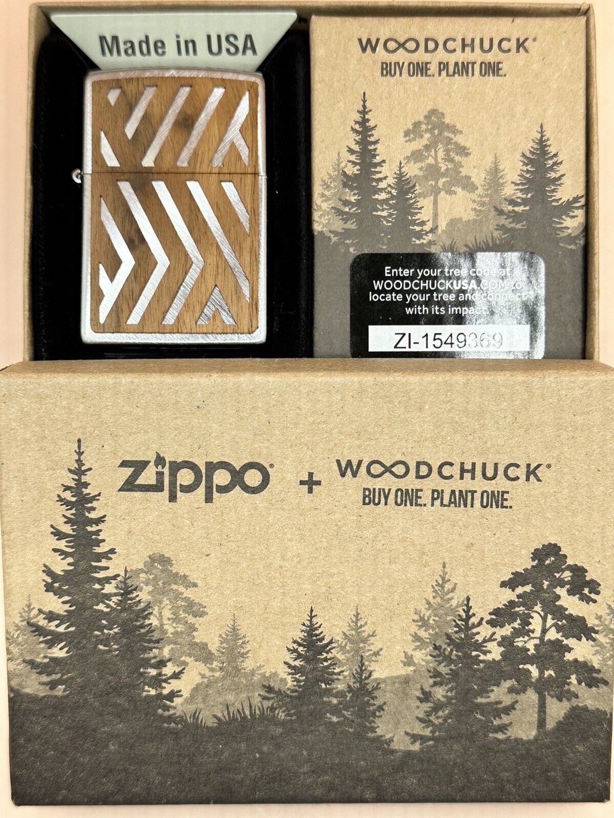 2021 Woodchuck Sweep Design 29902 Chrome Zippo Lighter NEW 2021 Woodchuck Sweep Design 29902 Chrome Zippo Lighter NEW