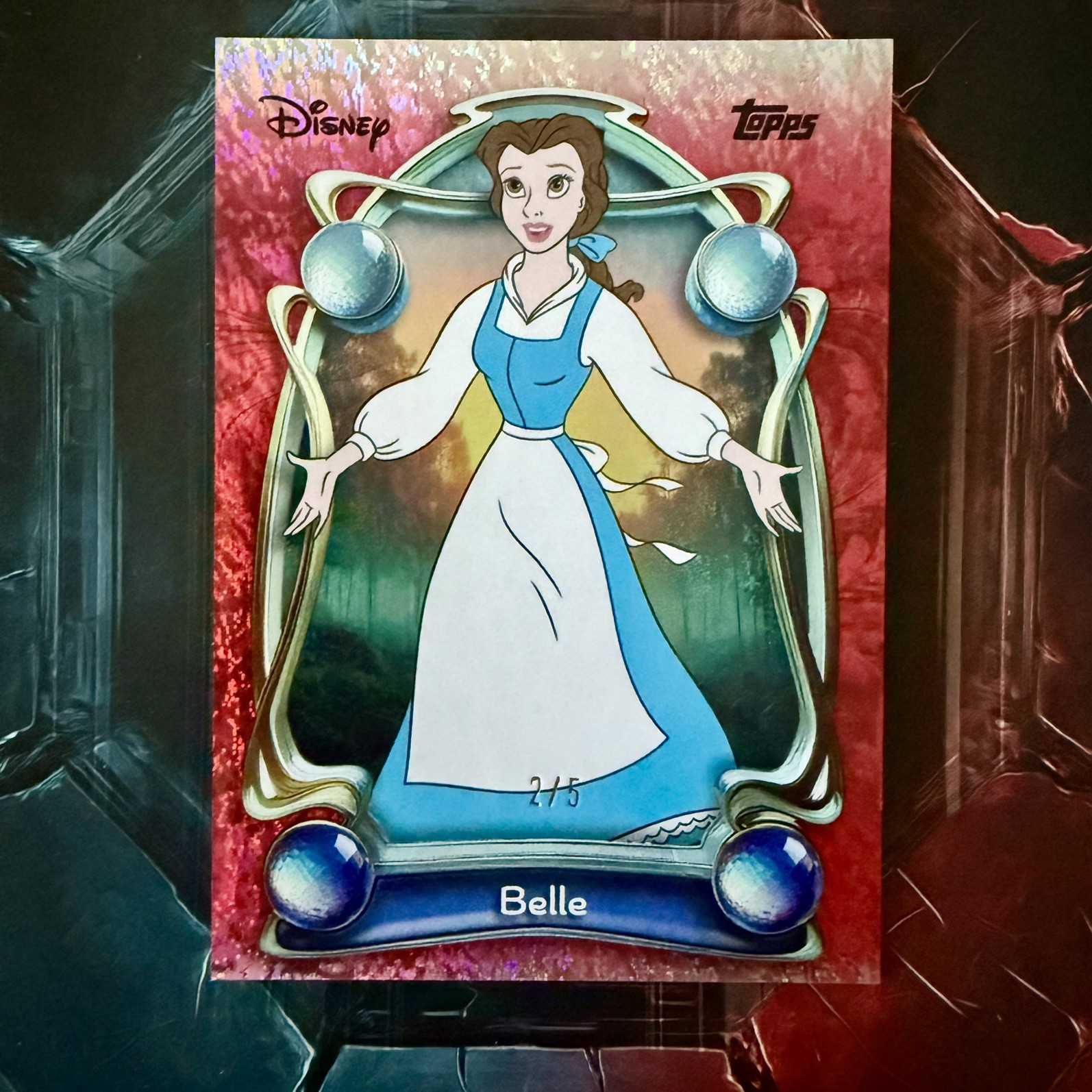2025 Topps Disney Wonder Belle Ref 2/5 card #43 Beauty & The Beast 2025 Topps Disney Wonder Belle Ref 2/5 card #43 Beauty & The Beast