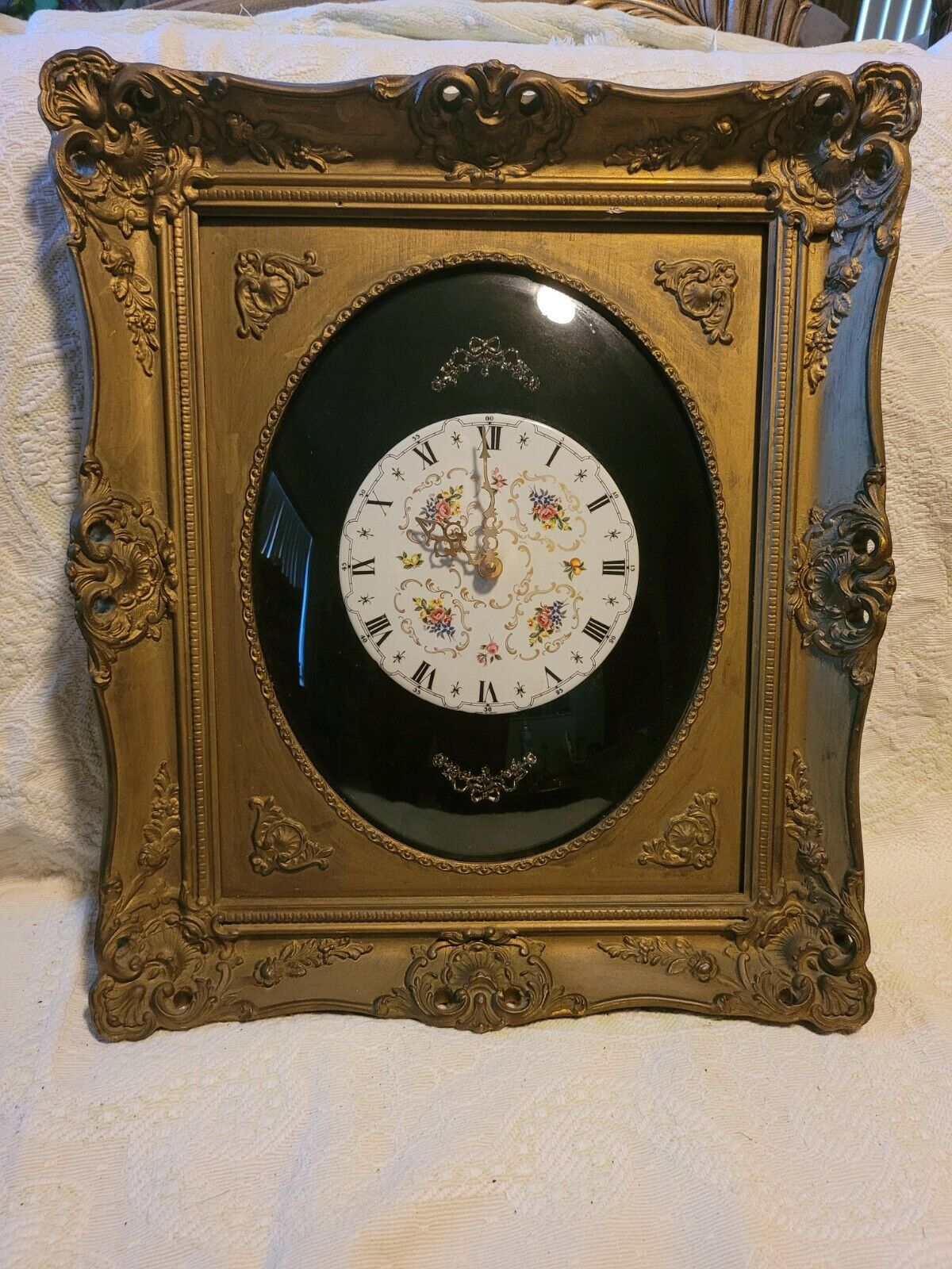 RARE...Vintage Italian Framed Wall Clock