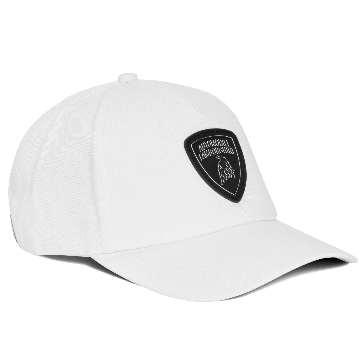 GENUINE Lamborghini Black Shield Logo Cap White GENUINE Lamborghini Black Shield Logo Cap White
