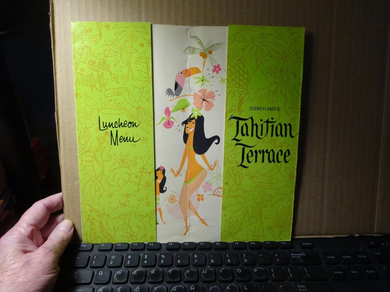 RARE Antique 1960s Disneyland "Tahitian Terrace Luncheon Menu" RARE Antique 1960s Disneyland "Tahitian Terrace Luncheon Menu"