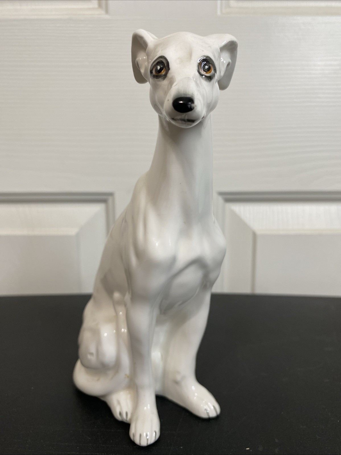 Greyhound Dog Figurine by Tilso Japan Porcelain Whippet Deco Statue 7.5” Tall Greyhound Dog Figurine by Tilso Japan Porcelain Whippet Deco Statue 7.5” Tall