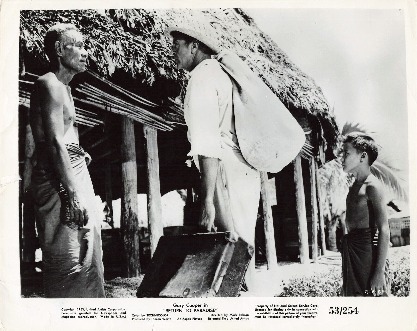 Return to Paradise 1953 Movie Photo 8x10 Gary Cooper   *P116b