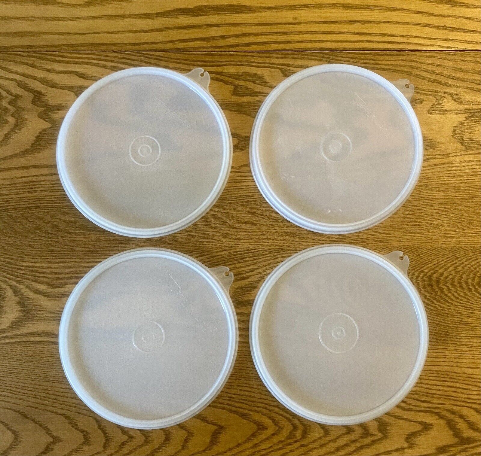 Lot of 4 - Vintage TUPPERWARE Replacement Lids #238 w/ B Tab