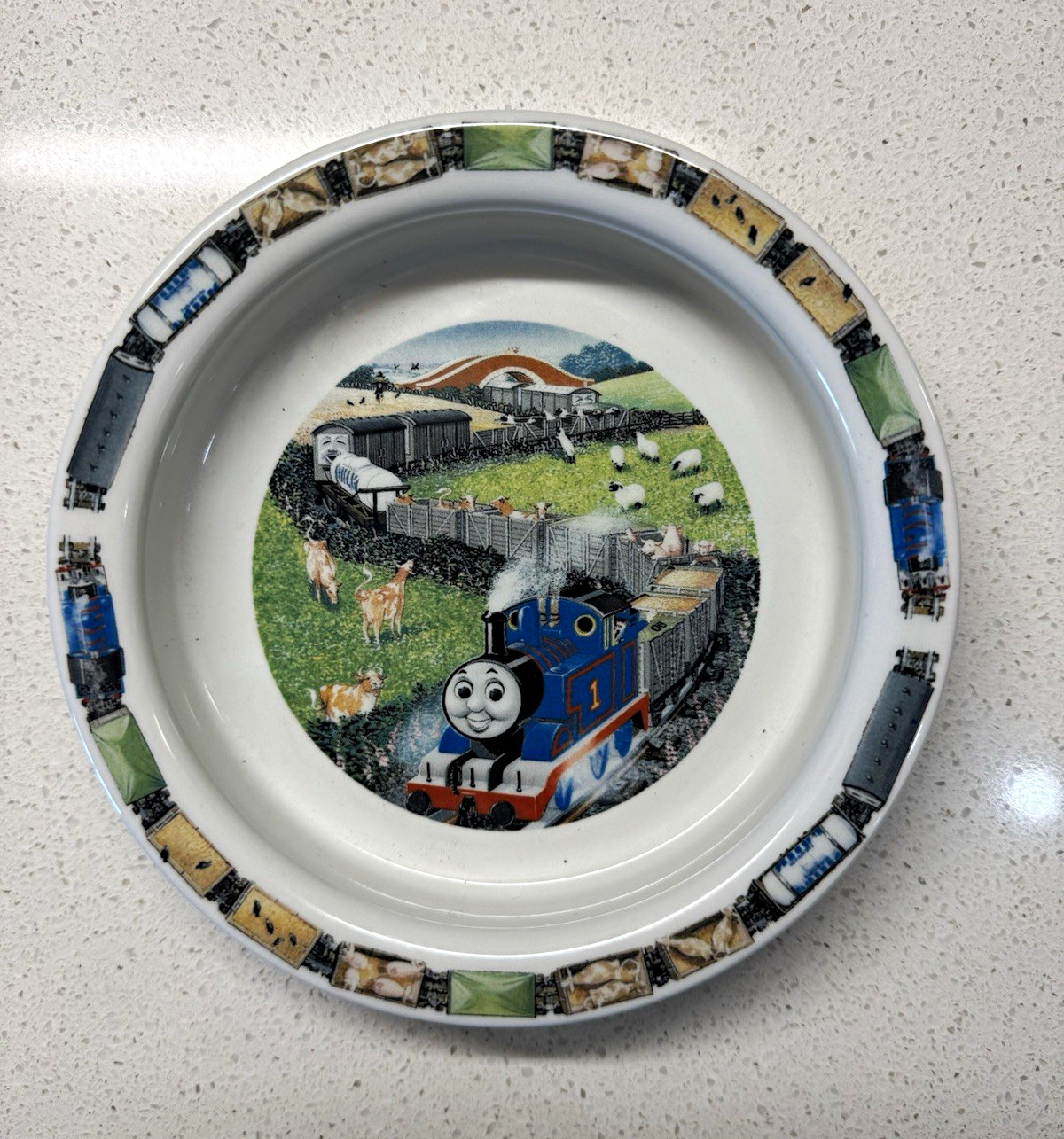 Vintage 1992 Wedgwood Thomas the Tank Engine & Friends Bowl England Train
