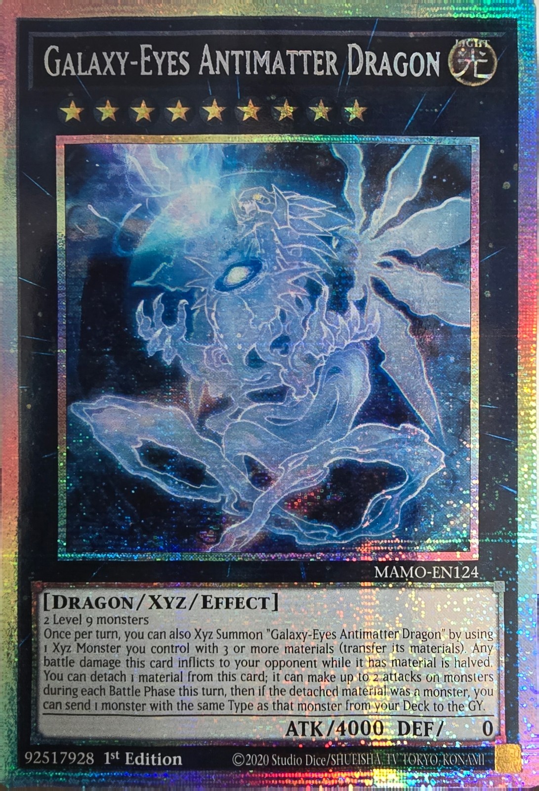 Yugioh Galaxy-Eyes Antimatter Dragon Starlight Rare MAMO-EN124 1st Ed Yugioh Galaxy-Eyes Antimatter Dragon Starlight Rare MAMO-EN124 1st Ed
