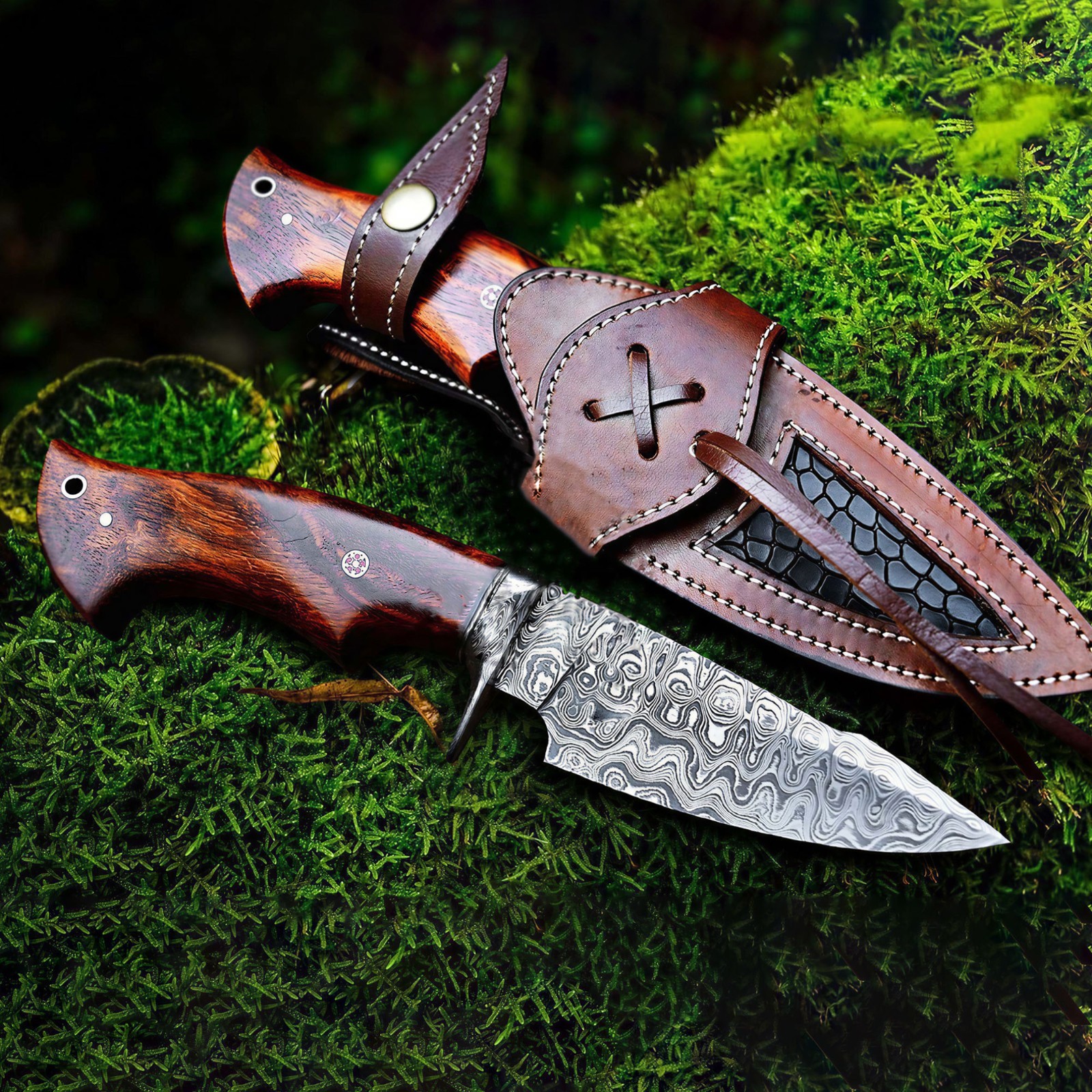 Handmade Hunting Knife Rare Gil Hibben Highlander Bowie from the Early 1990's Handmade Hunting Knife Rare Gil Hibben Highlander Bowie from the Early 1990's