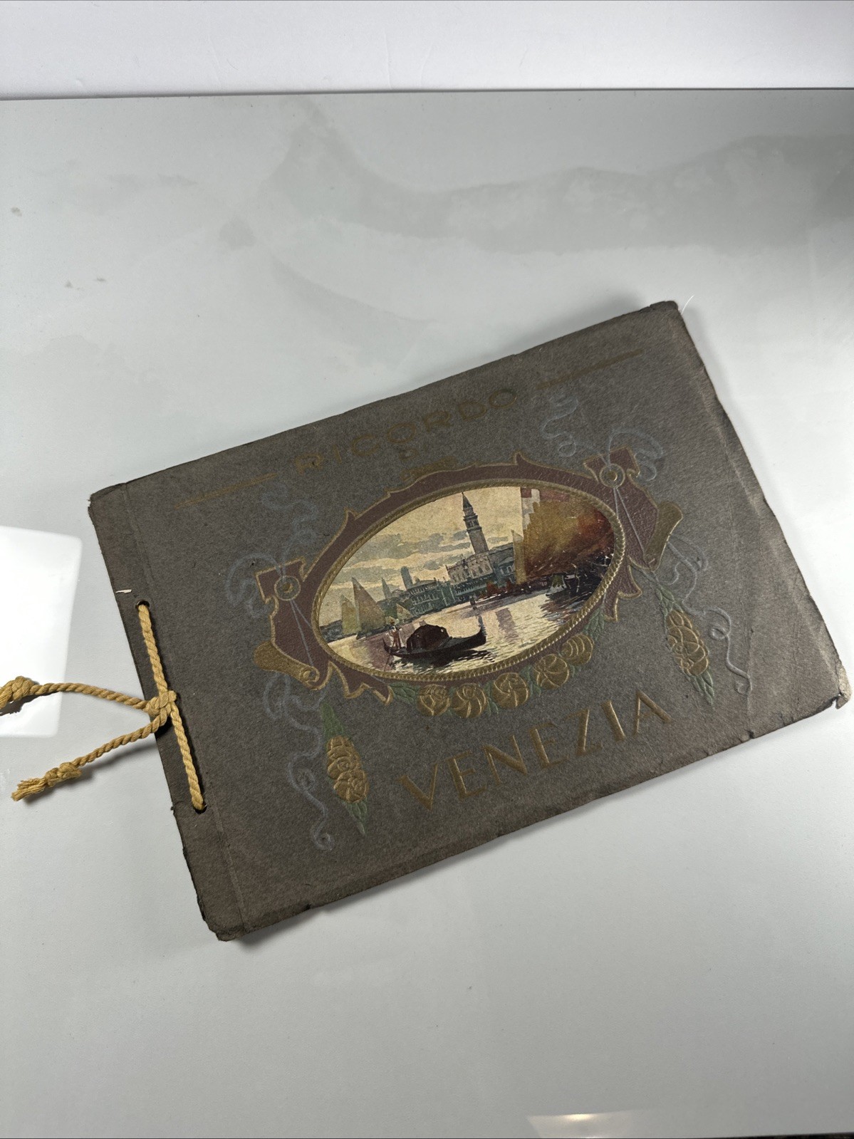 Ricardo Di Venezia With 20 Artistic Views Rare Antique Memory Of Venice Italy Ricardo Di Venezia With 20 Artistic Views Rare Antique Memory Of Venice Italy