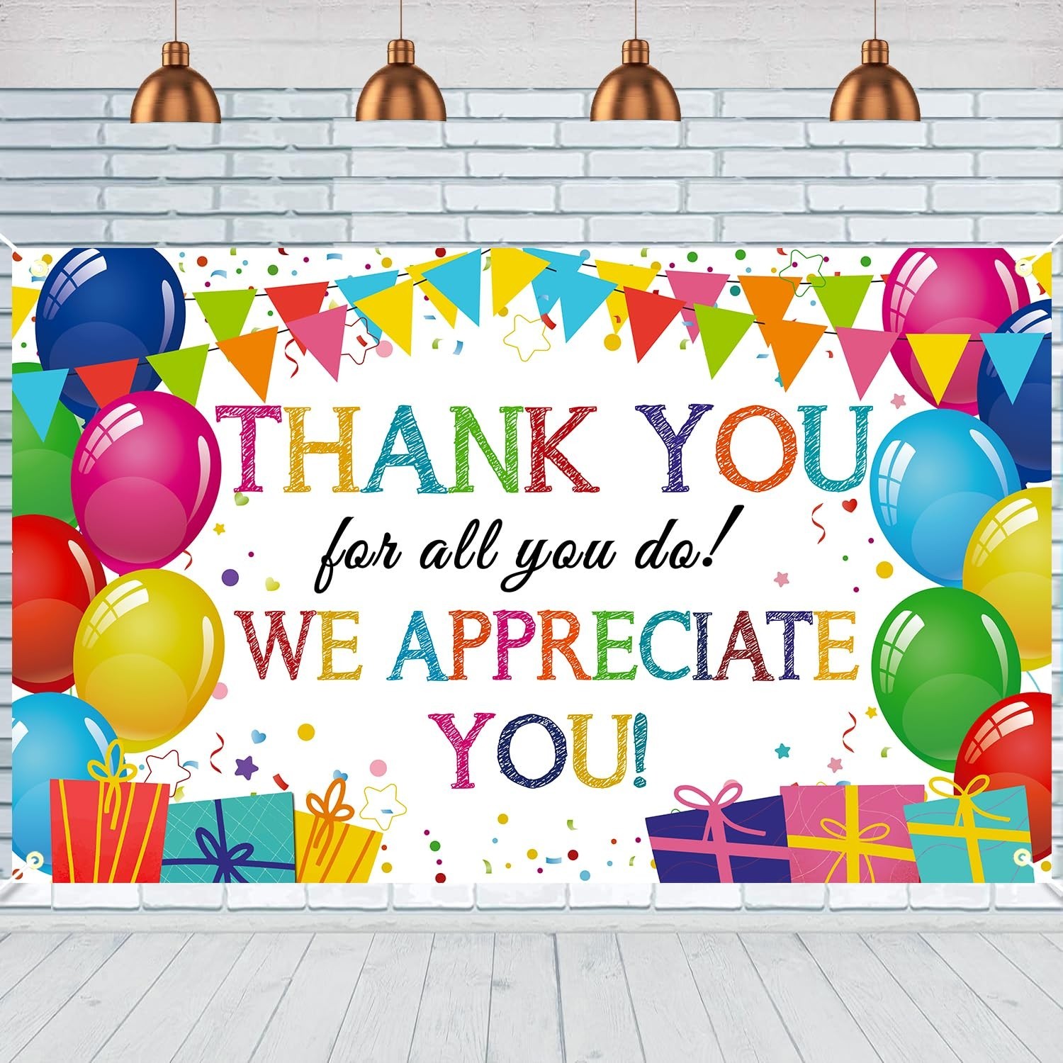 We Appreciate You Banner Thank You Appreciation Decorations Banner Thank You ...