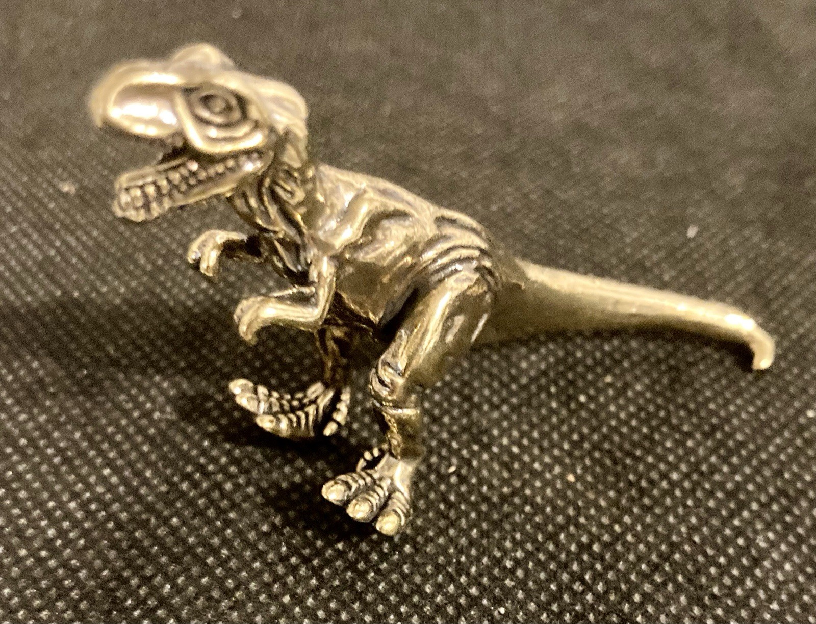 T-REX Brass 3 1/8" Handcrafted Dinosaur Figurine