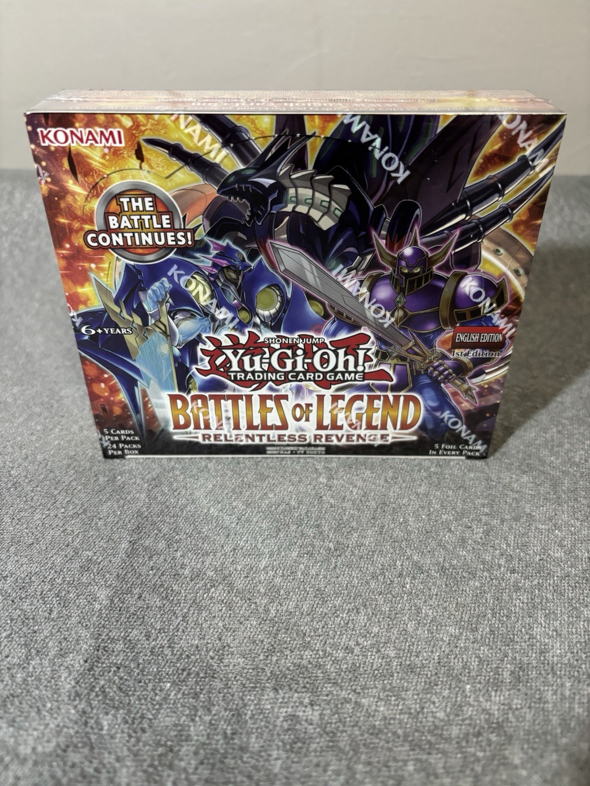 Sealed Yu-Gi-Oh Battles of Legend Relentless Revenge Booster Box 1st Edition TCG Sealed Yu-Gi-Oh Battles of Legend Relentless Revenge Booster Box 1st Edition TCG