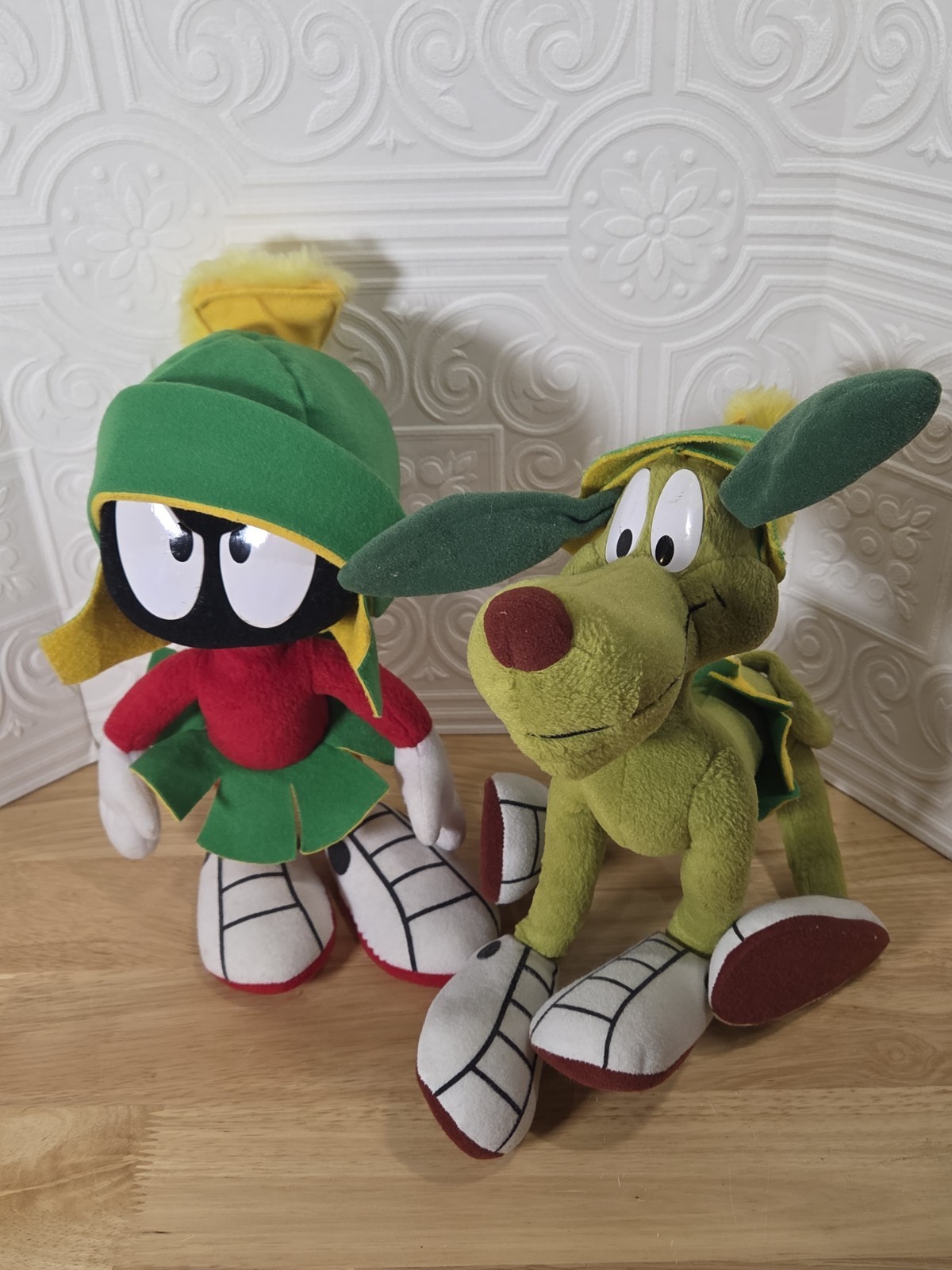 Vintage Marvin the Martian 12" Bendable And K9 16” Looney Tunes Plush Stuffed Vintage Marvin the Martian 12" Bendable And K9 16” Looney Tunes Plush Stuffed