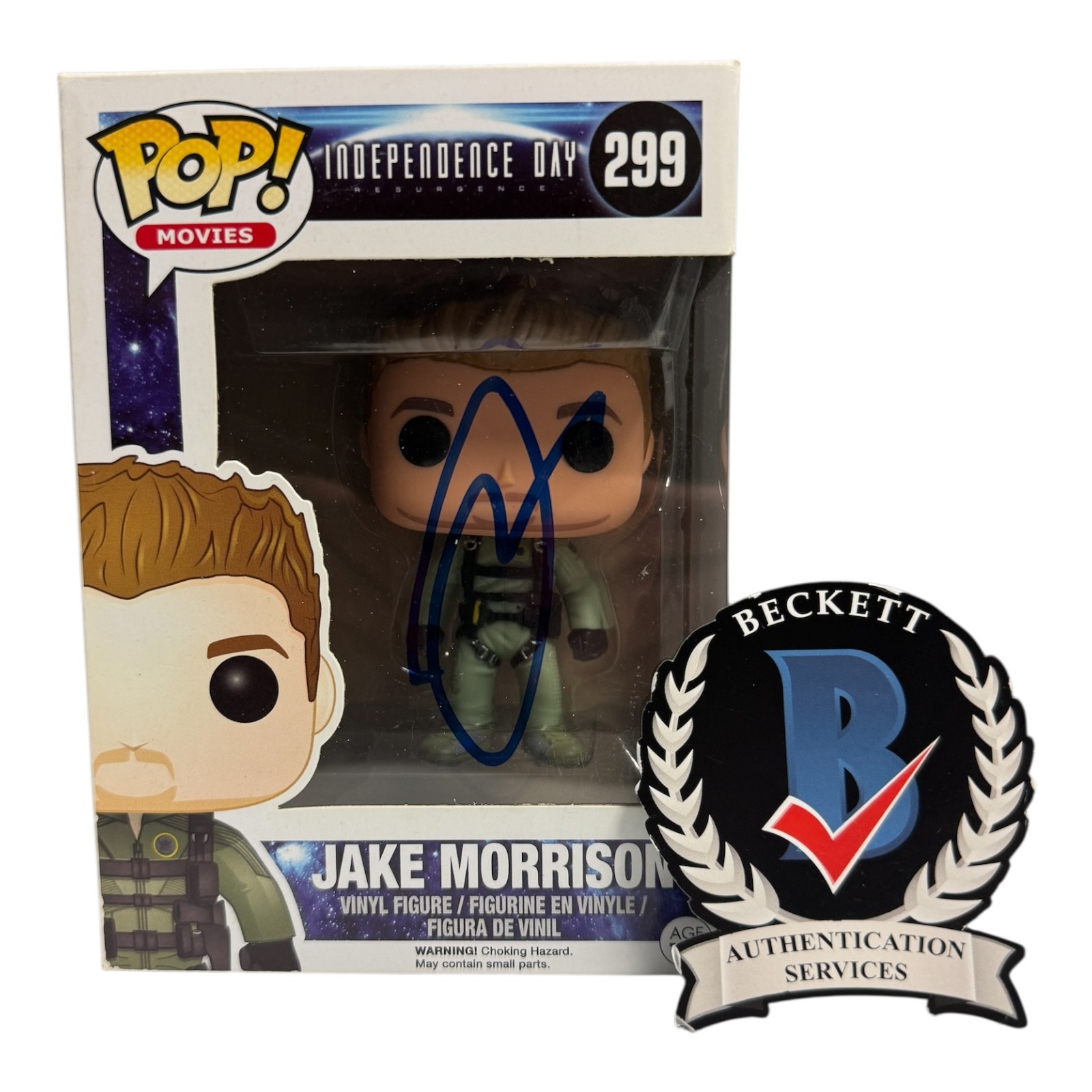 Liam Hemsworth Signed Autograph Independence Day Resurgence Funko Pop 299 BAS Liam Hemsworth Signed Autograph Independence Day Resurgence Funko Pop 299 BAS