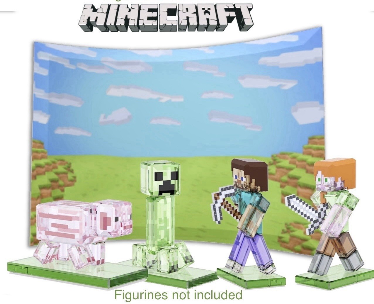 Swarovski Minecraft crystal display Read Description Swarovski Minecraft crystal display Read Description