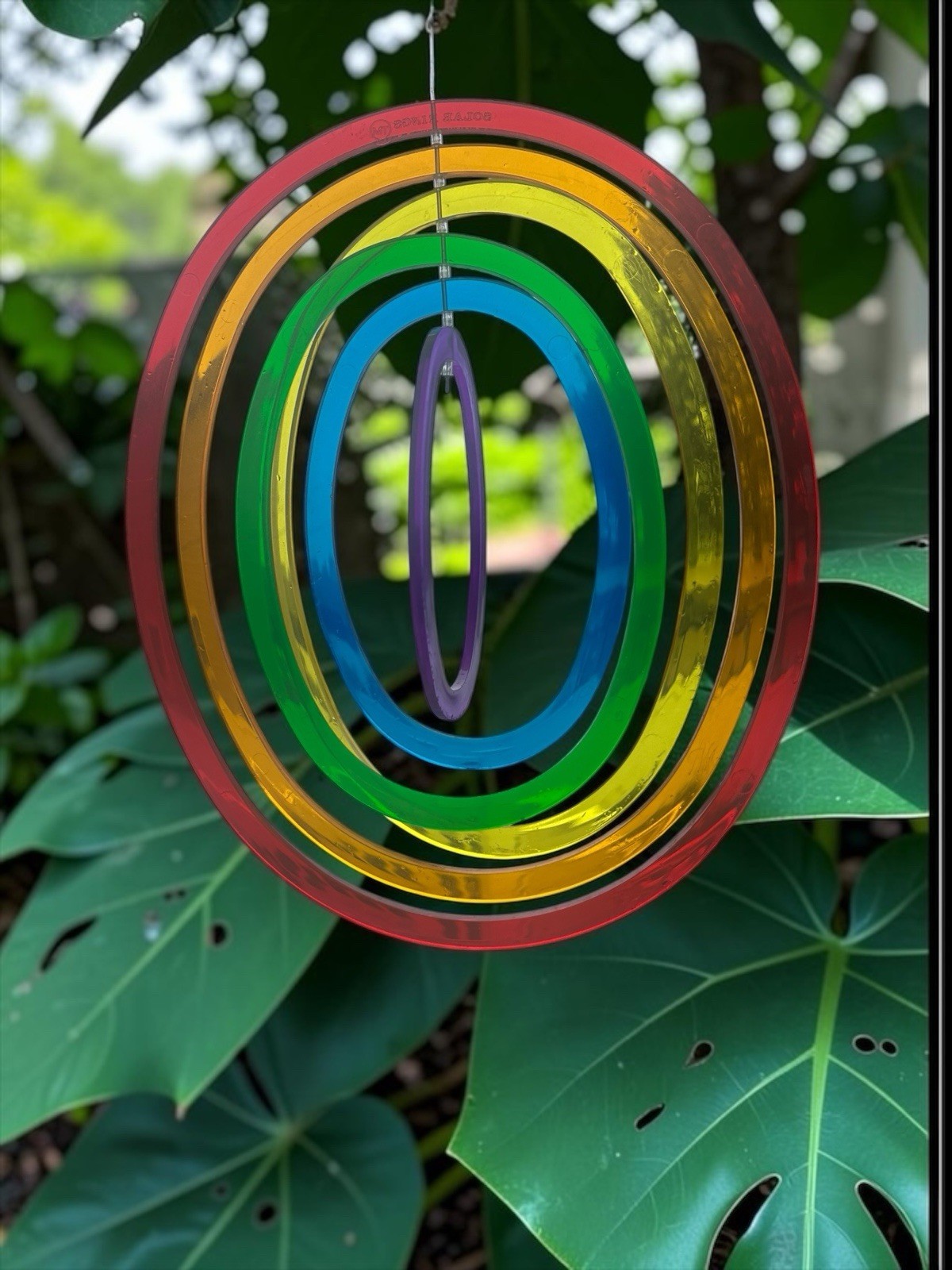 Vintage Rainbow Solar Rings Wind Spinner 14" Suncatcher Decor Suncatcher Vintage Rainbow Solar Rings Wind Spinner 14" Suncatcher Decor Suncatcher