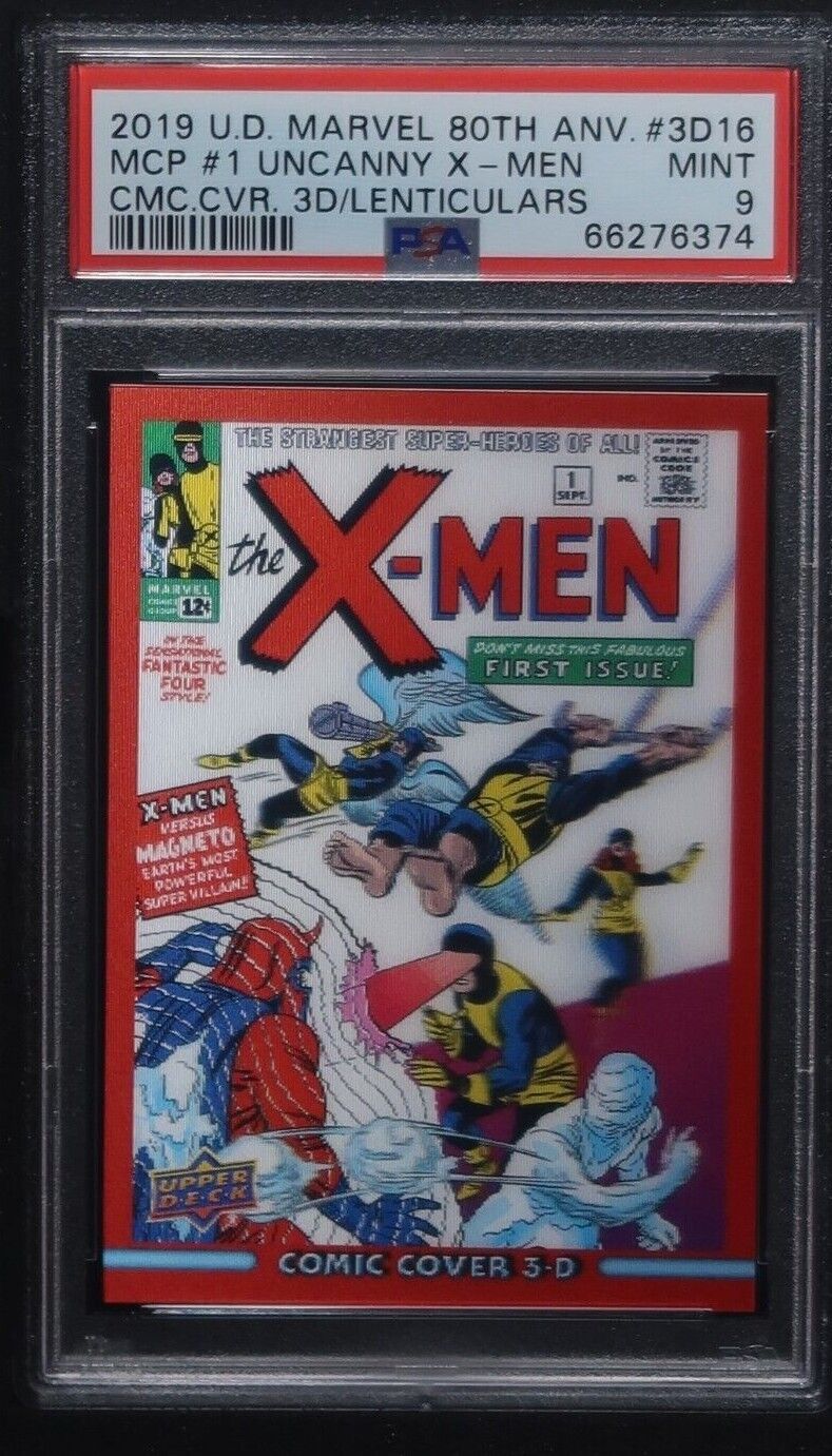 2019 Upper Deck Marvel 80th Annv X-Men #1 Comic Cover Lenticular PSA 9 MINT
