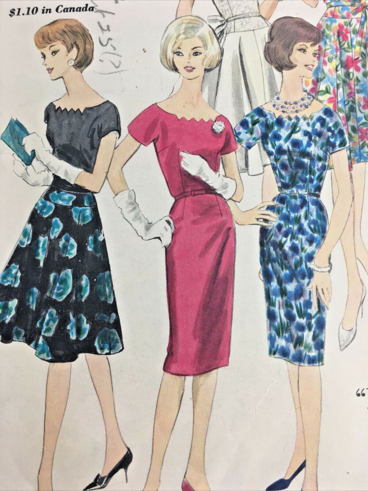 1960s Vogue 5310 Vintage Sewing Patterns Womens Dress Size 16 Bust 36 1960s Vogue 5310 Vintage Sewing Patterns Womens Dress Size 16 Bust 36