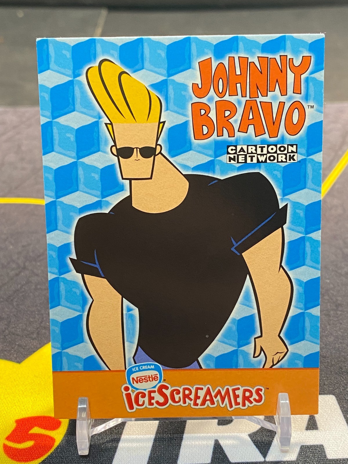 2001 Nestle, Cartoon Network, JOHNNY BRAVO, Ice Screamers, Card RARE