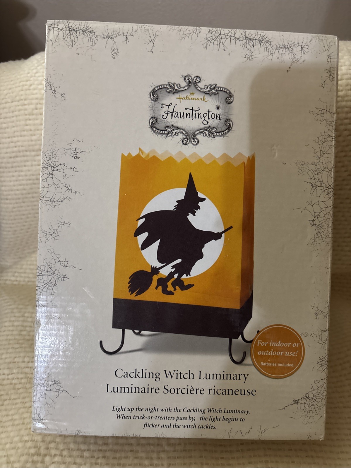 Hallmark Huntington Cackling With Luminary Indoor outdoor Use NIB Hallmark Huntington Cackling With Luminary Indoor outdoor Use NIB