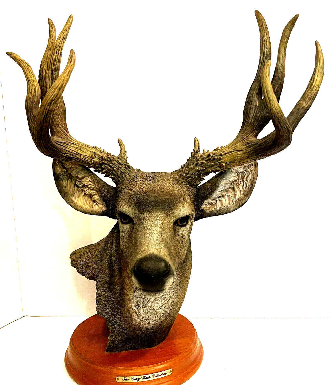 Amy & Addy The Gray Rock Collection 10pt Buck Bust Vintage
