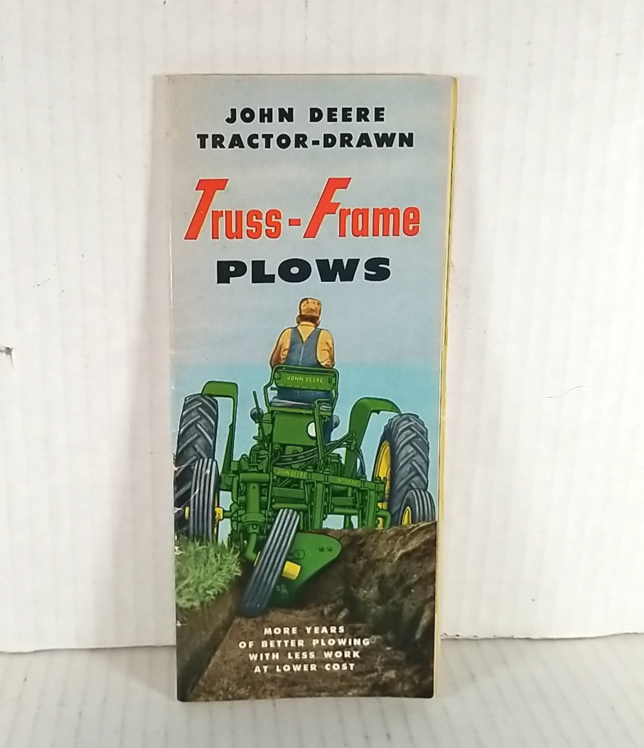 John Deere Brochure 1952 Tractor Drawn Truss-Frame Plows