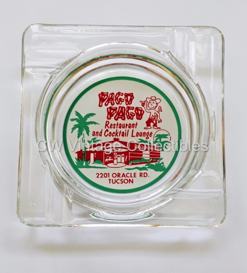 Rare ca 1950's Pago Pago Restaurant Lounge Polynesian Tiki Bar Ashtray Tucson AZ Rare ca 1950's Pago Pago Restaurant Lounge Polynesian Tiki Bar Ashtray Tucson AZ