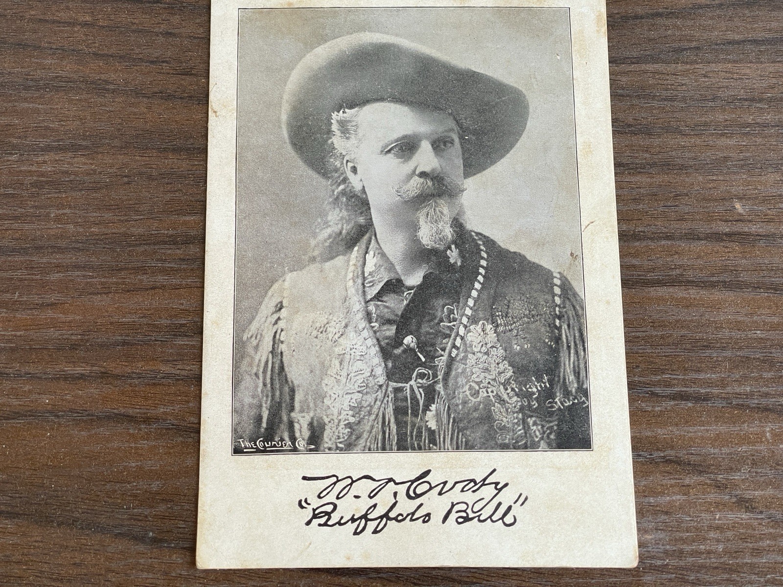 William F. Cody, "Buffalo Bill" Scout and Wild West Icon Signed On Back Card