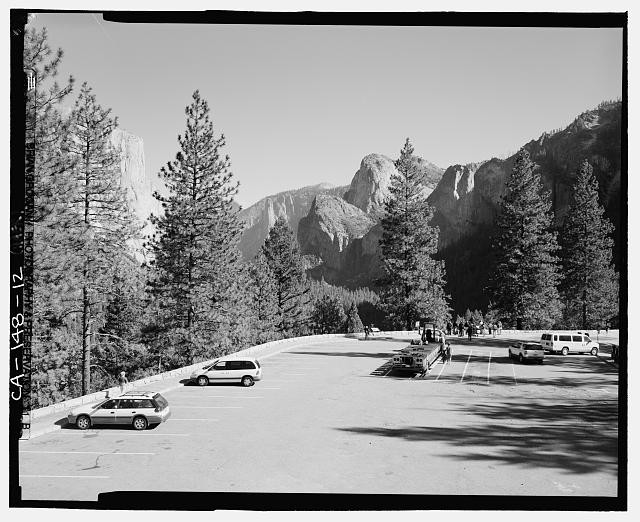 Photo:Yosemite Village California 1920s Wawona Road Parking Lot Mountains Photo:Yosemite Village California 1920s Wawona Road Parking Lot Mountains
