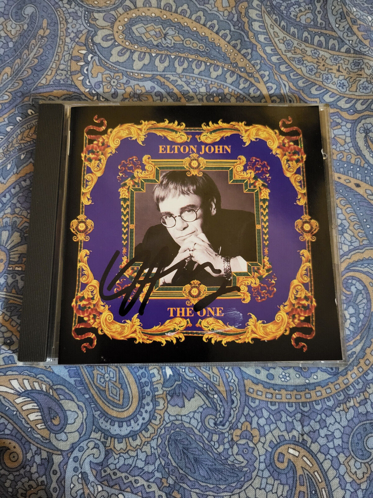 autographed signed CD Elton john