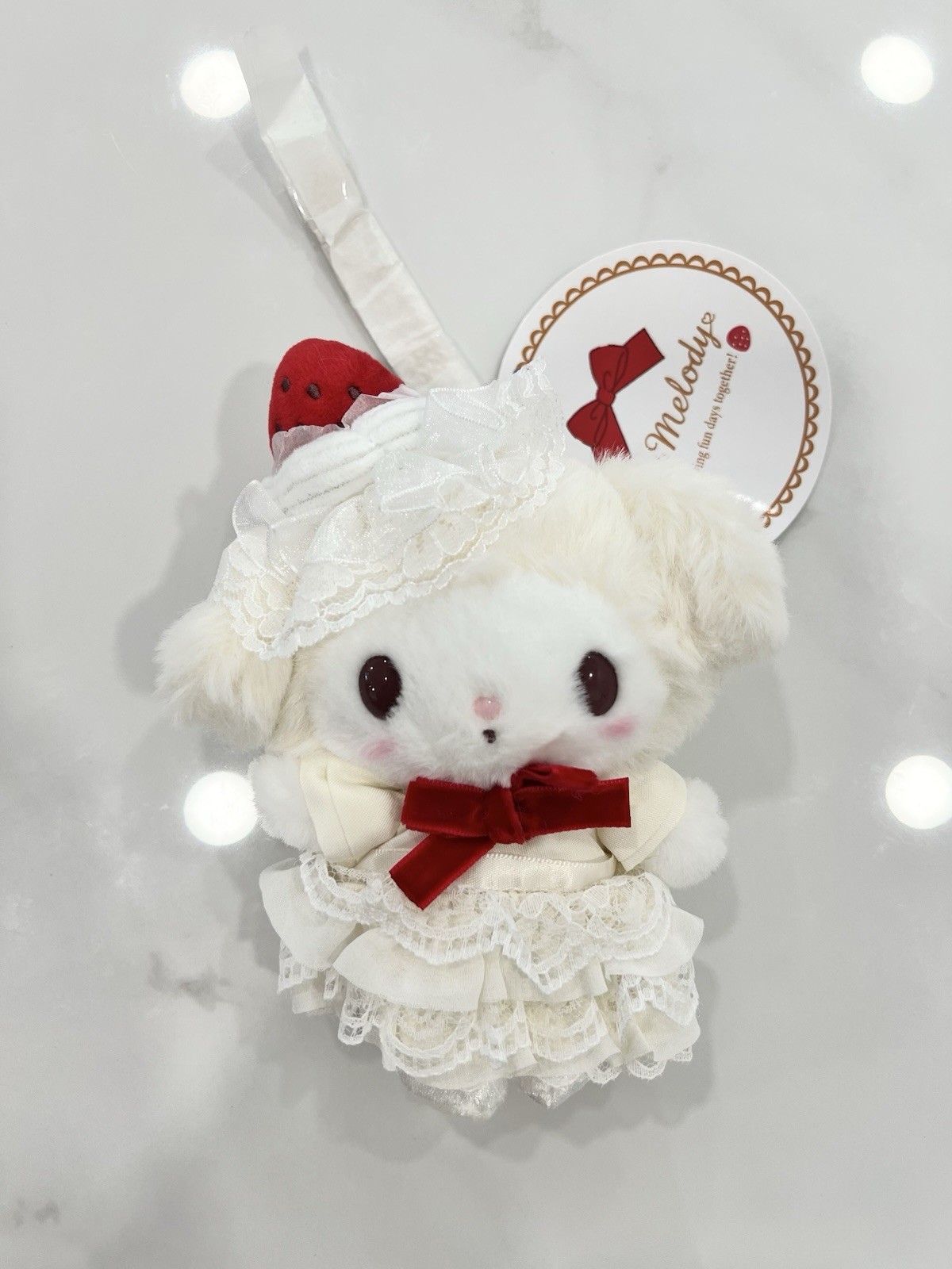 Authentic Sanrio Sweet Strawberry Shortcake Plush Mascot Bag Charm Authentic Sanrio Sweet Strawberry Shortcake Plush Mascot Bag Charm