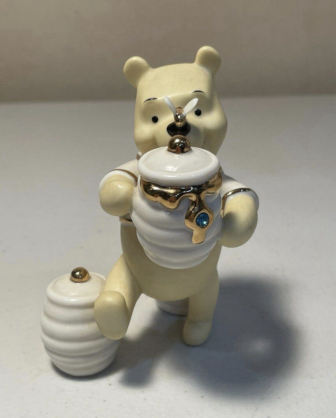 Rare Vintage Gold Disney Lenox Winnie the Pooh From Pooh To You With Emerald Rare Vintage Gold Disney Lenox Winnie the Pooh From Pooh To You With Emerald