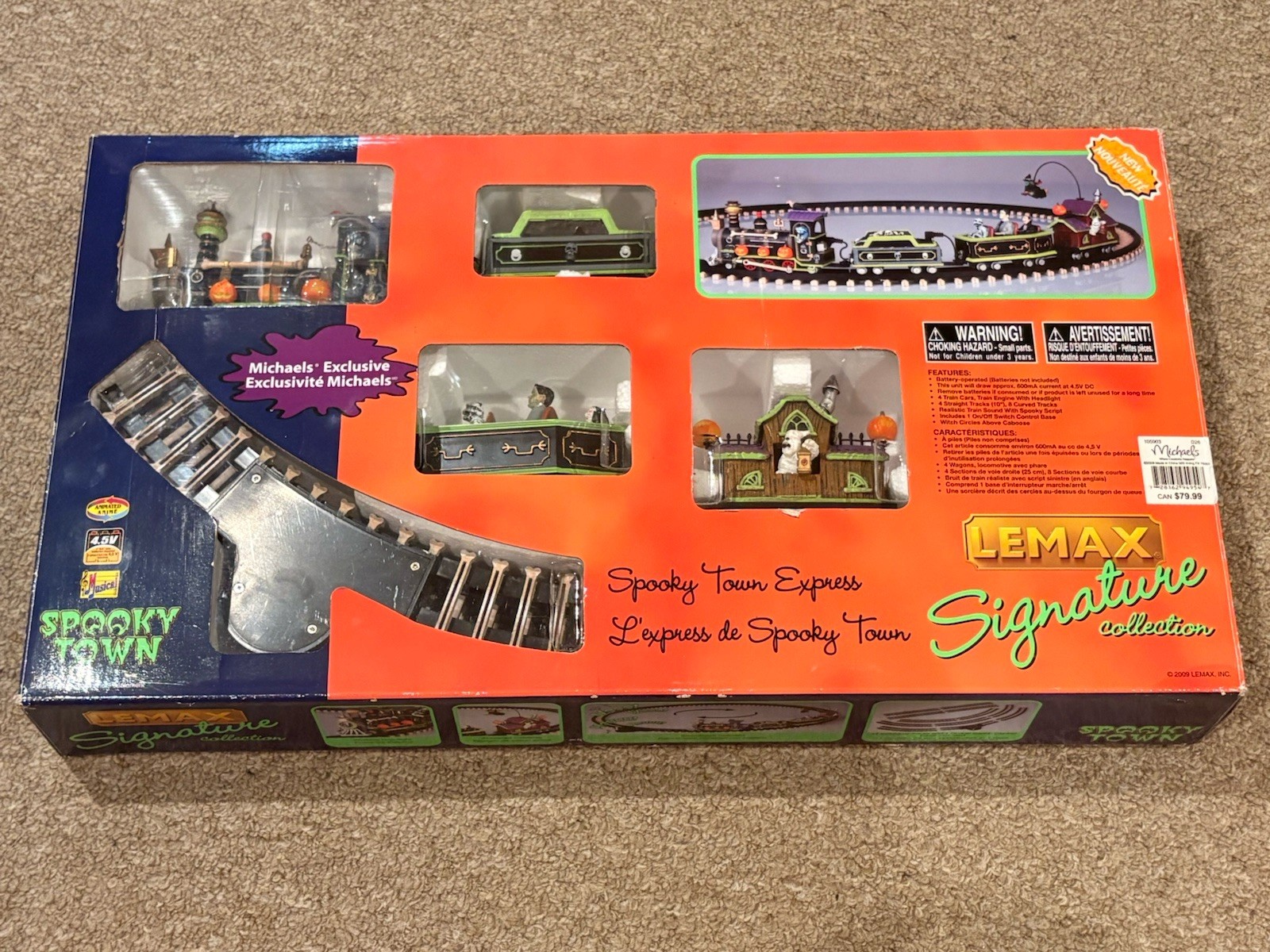 Lemax Signature Collection Spooky Town RIP Railroad Train Set of 17 in Box Works Lemax Signature Collection Spooky Town RIP Railroad Train Set of 17 in Box Works